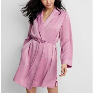 State of Day Women's Crepe de Chine Self-Tie Robe - Mauve Orchid